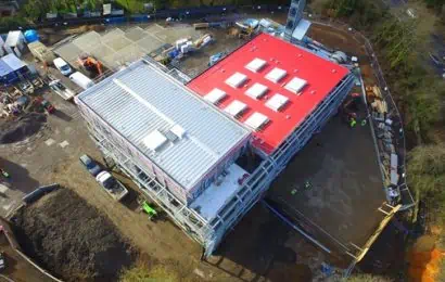 Theale Topping Out Aerial View 2