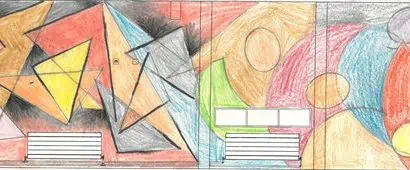 Artwork by Evan for Theale Community Fire Station