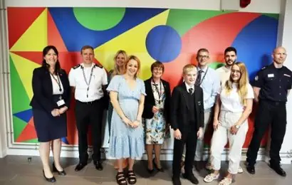Group celebrate artwork unveiling at Theale