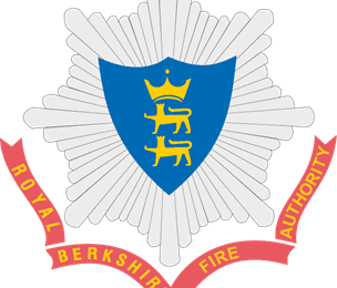 Royal Berkshire Fire Authority red, white and blue crest