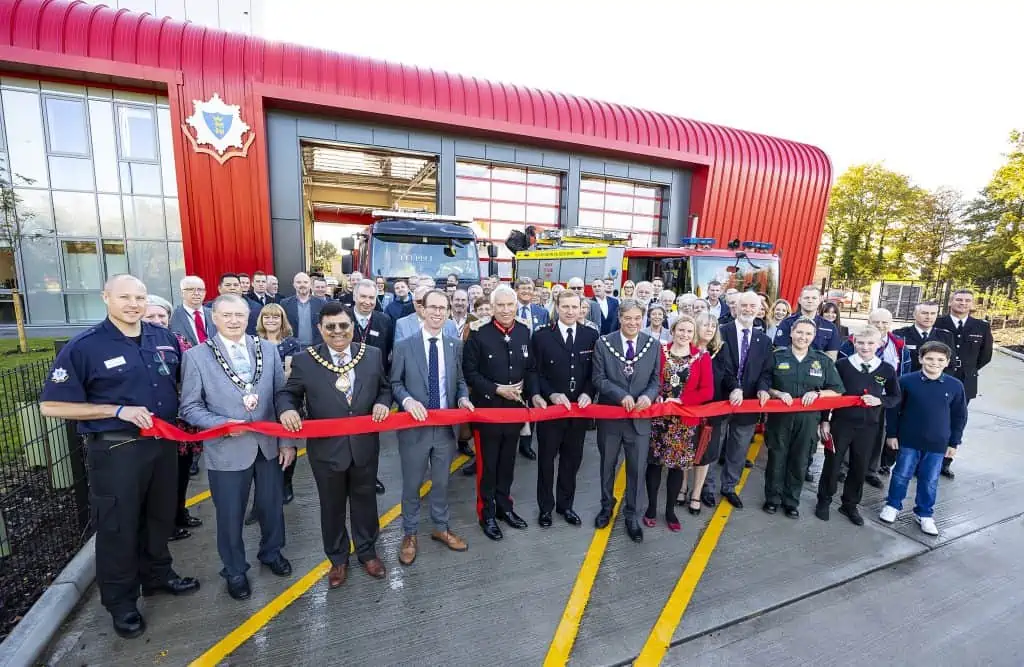 The opening of Theale Fire Station