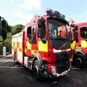 Volvo FL8 Fire Engine on display