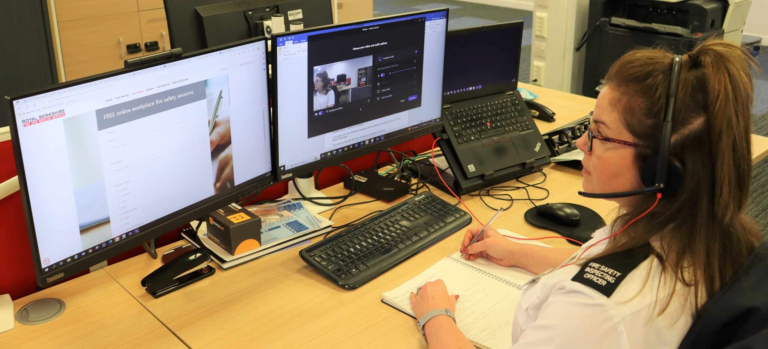 A fire safety inspecting officer, RBFRS