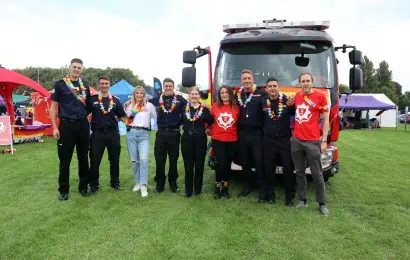 Group of staff at Reading Pride