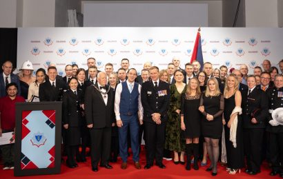 Group of people on stage at the Awards Ceremony