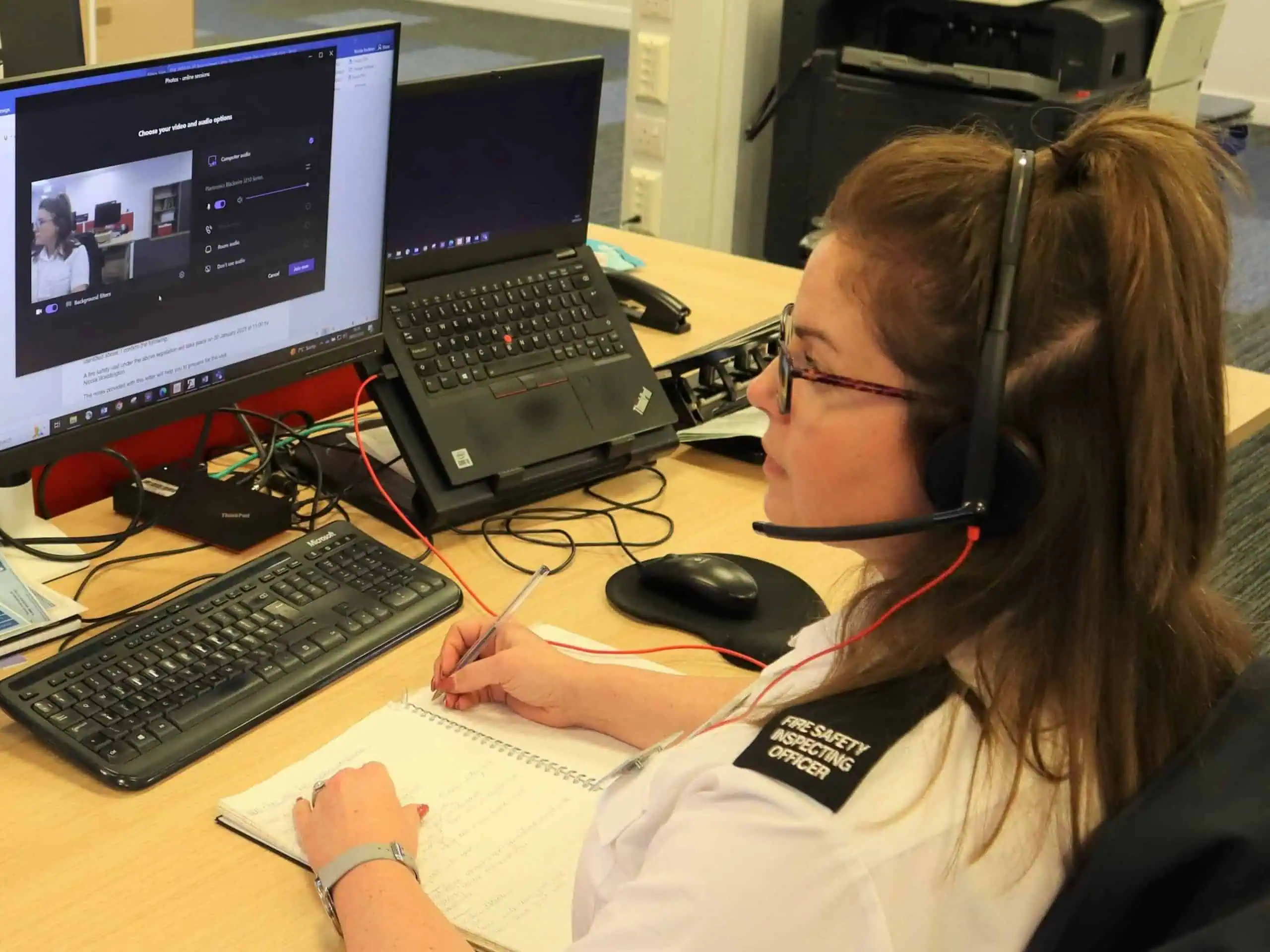 A fire safety inspecting officer, RBFRS
